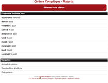 Tablet Screenshot of majestic-compiegne.fr